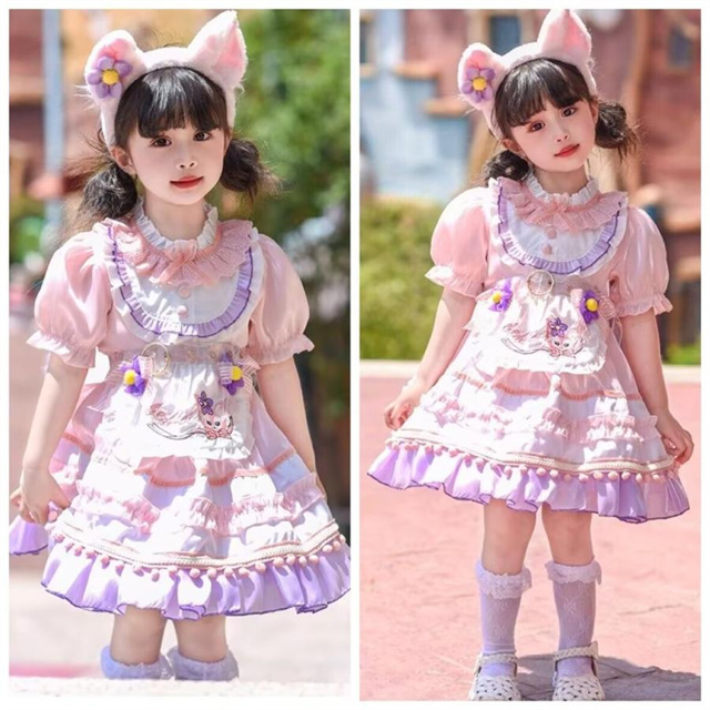 むつるー出品★ディズニーハローウィン リーナベルSサイズコスプレ衣装 2025 ハロウィン 子供 プリンセス ドレス リーナベル コスチューム